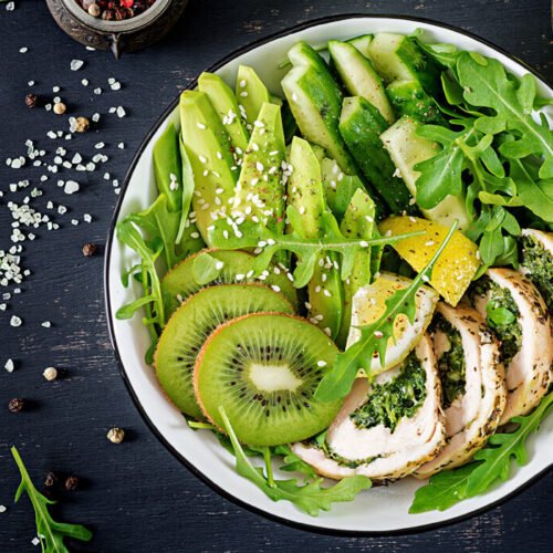 Avocado Chicken Kiwi Salad