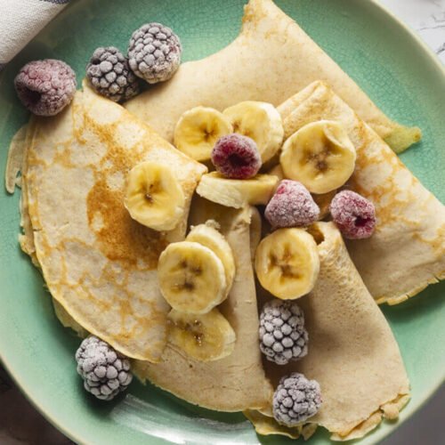 Crepes with Bananas & Forest Fruits