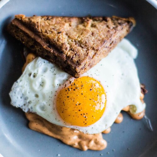 Fried Egg with Baked Sandwich