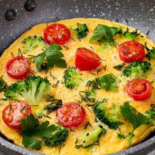 Omelette with Tomatoes and Herbs