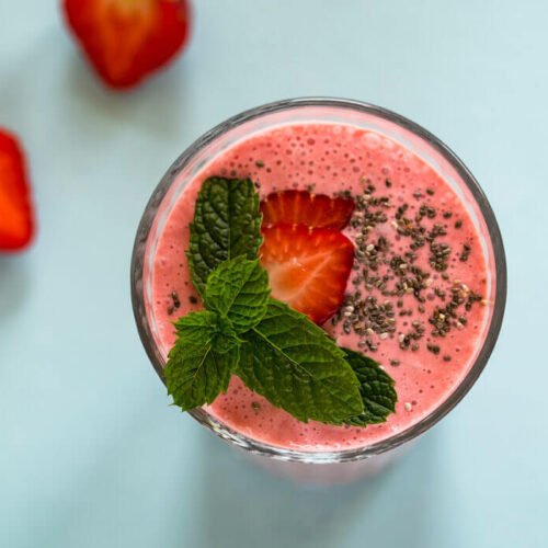 Strawberry Ice Smoothie Juice